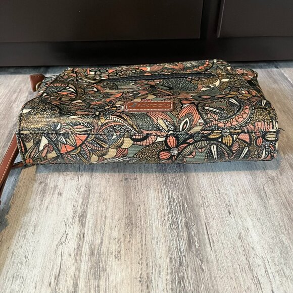Sakroots Crossbody Small Purse Bag, Coated Canvas, Sienna Spirit Desert Print - Picture 7 of 12